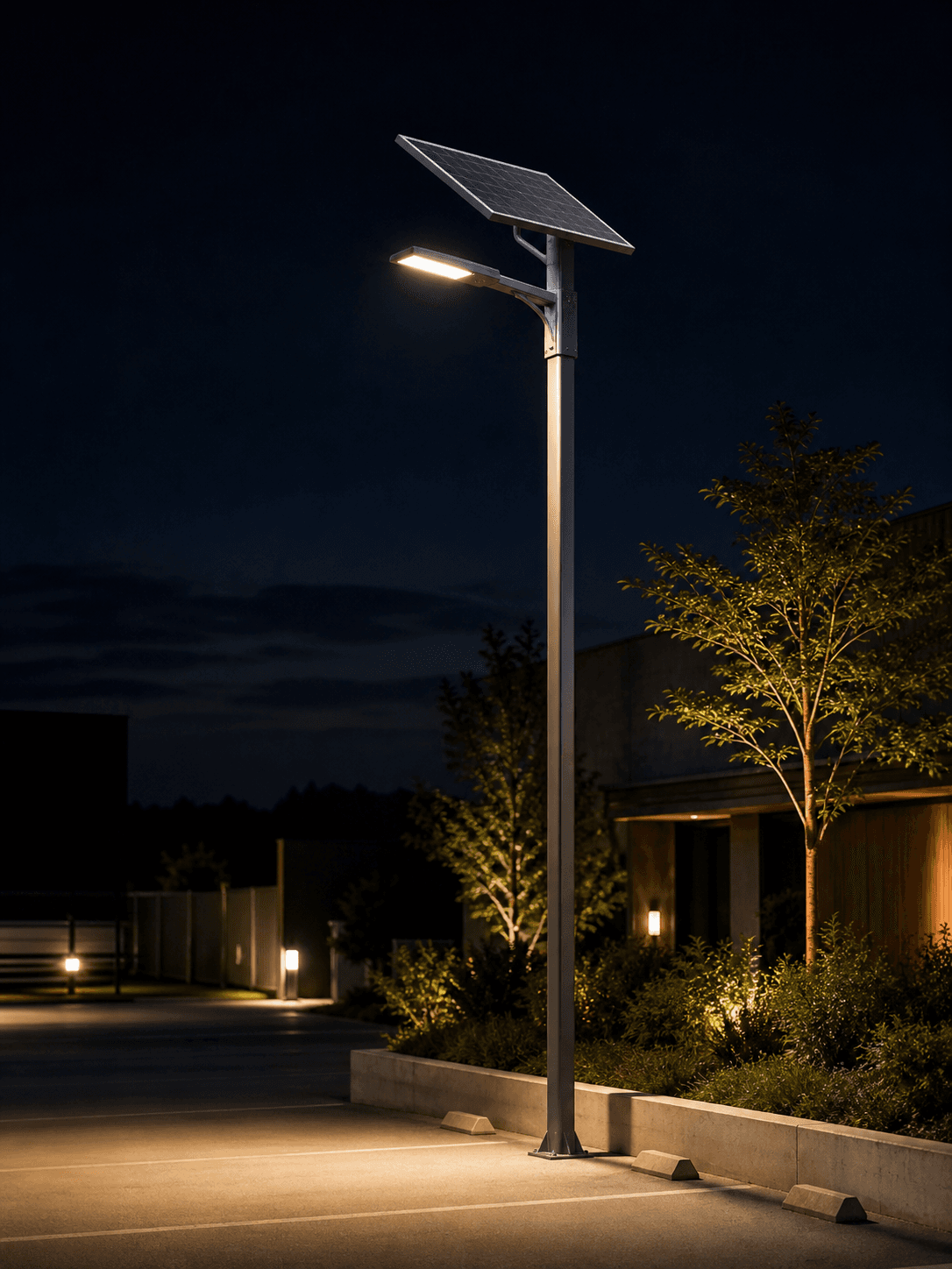 Lampadaire solaire 100W — 7 200 lm